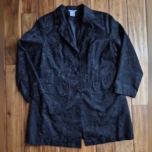 Vintage George Black Floral Women's Blazer